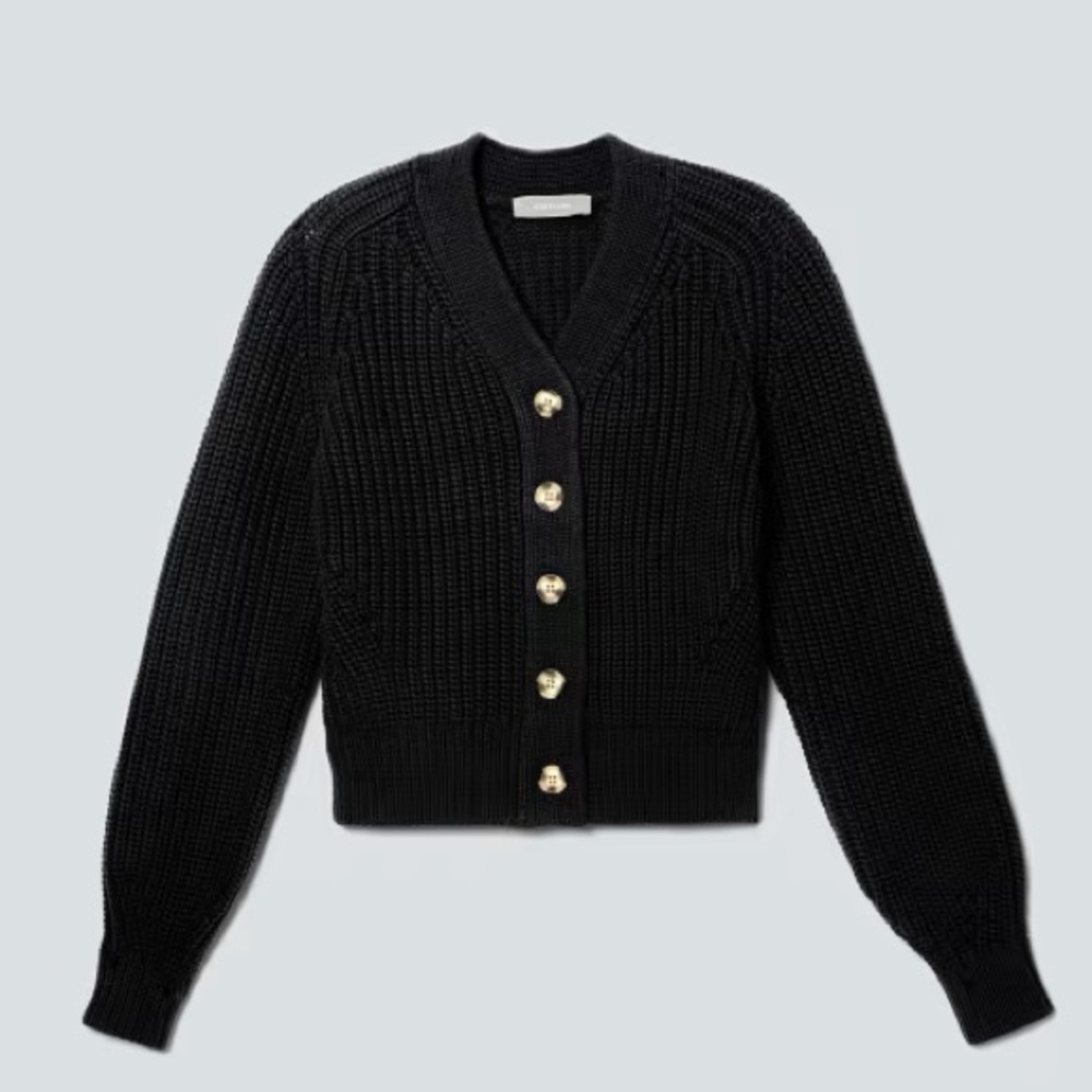 Everlane texture cotton cardigan